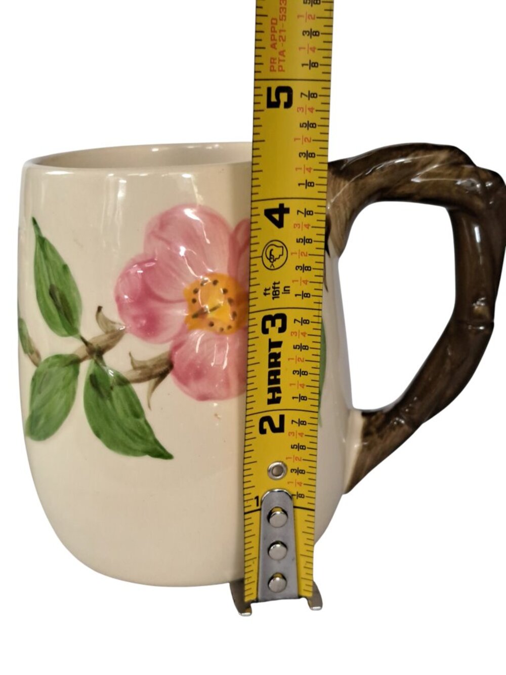 VTG Franciscan Desert Rose Floral Grandmug Hand Painted Mug 4.25”H. - Picture 14 of 14